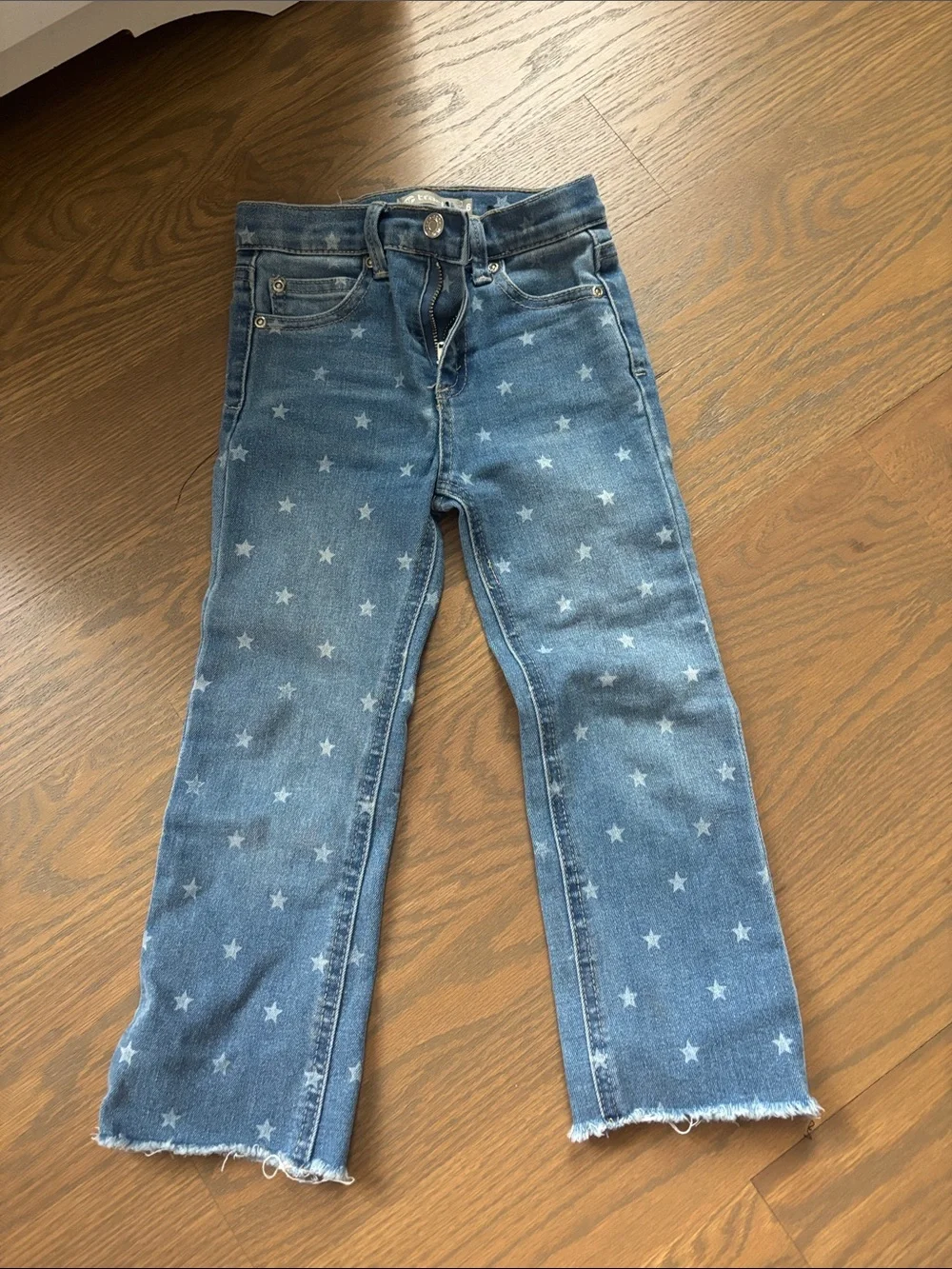 Tractr Blue Star-Print Jeans for Kids